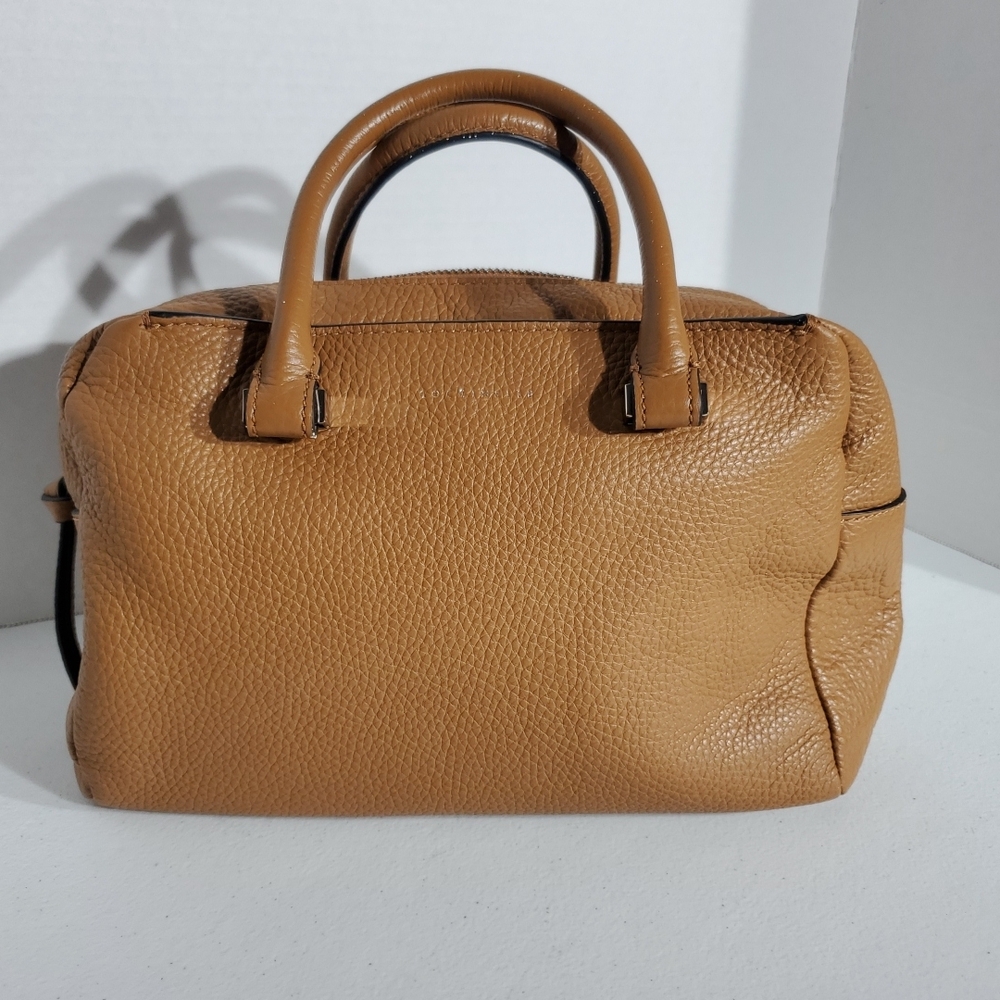 Classic Tan Leather Satchel Bag